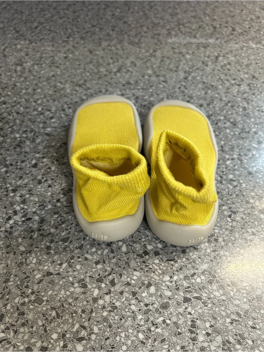 Kids Yellow Slip-On Sock Water Shoes